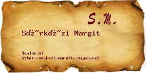 Sárközi Margit névjegykártya