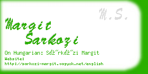 margit sarkozi business card